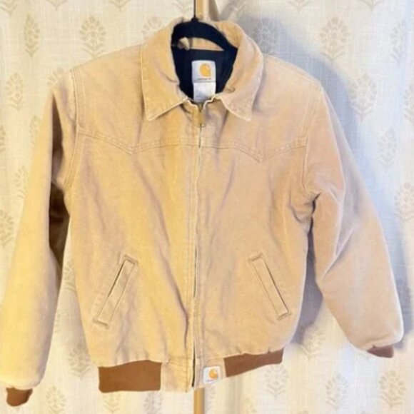 Carhartt Santa Fe duck canvas quilted insulated zip up Coat - Picture 1 of 5